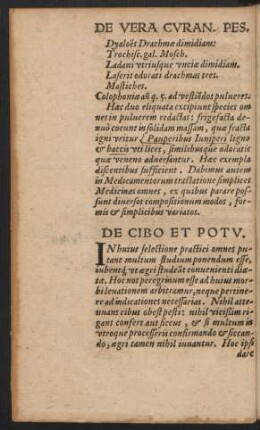 De Cibo Et Potu.