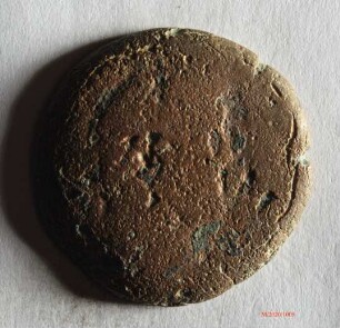 Römische Münze, Nominal Bronzemünze, Prägeherr Antoninus Pius, Prägeort Alexandria, Original