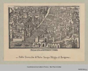 Jacopo Filippo Foresti da Bergamo, Supplementum chronicarum: Ansicht von Florenz