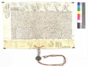 Bulle über die Aufschwörung des Ellwanger Kapitularen Carl Ferdinand Graf Khuon.