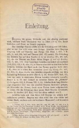 Die Smyrna-Reden des Aelius Aristides