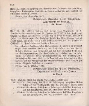 157. Ministerial-Bekanntmachung, den Personenwechsel in der Stiftungsverwaltung für Frankenheim betreffend