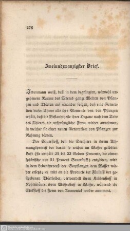 Zweiundzwanzigster Brief.