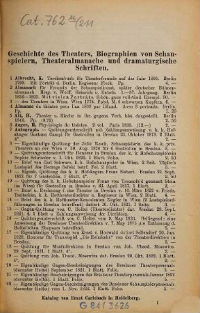 Antiquarisches Bücherverzeichnis. 211. 1896
