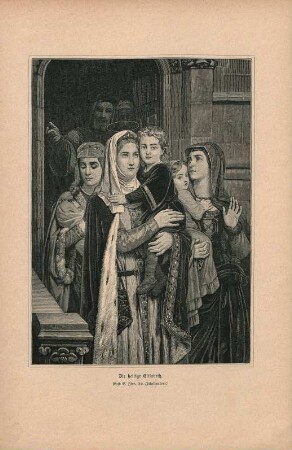Die heilige Elisabeth. Nach V. Zier. (19. Jahrhundert.)