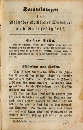 Sammlungen für Liebhaber christlicher Wahrheit und Gottseligkeit. 1857, 1857
