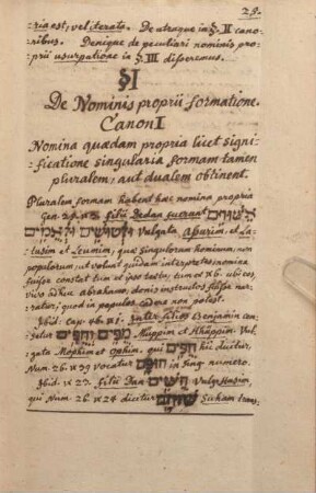 § I. De Nominis proprii formatione .