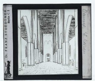 Danzig, Marienkirche : Rekonstruktionszeichnung