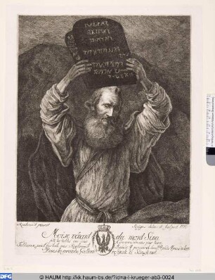 Moses zerschmettert die Gesetzestafeln