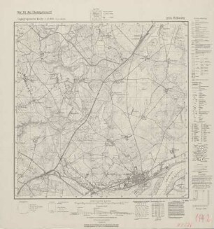 2576 Schwetz, Topographische Karte 1:25000 (4cm - Karte)