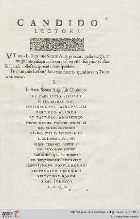 Candido Lectori