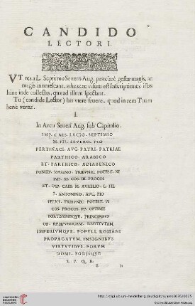 Candido Lectori