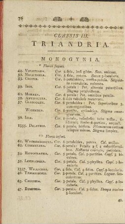 Classis III. Triandria.