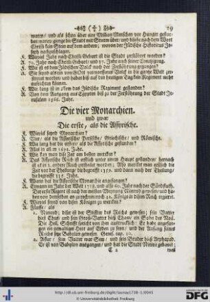 Die vier Monarchien.