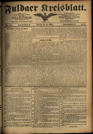 Ausgabe vom Montag, den 12. März 1906.