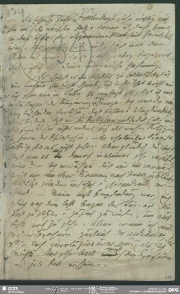 Eigenh. Brief von Friedrich von Schlegel an August Wilhelm von Schlegel, o.O., ohne Datumsangabe