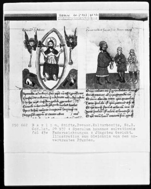Speculum humanae salvationis — ---, Folio 43versoBuchseite