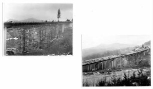 Franzosenschluchtbrücke (L1213), km 162,447 Wiederaufbau der gesprengten Fahrbahn Stuttgart - Ulm