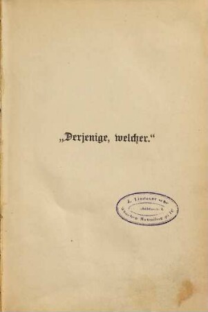 "Derjenige, welcher" und andere Novellen von E. von Wald-Zedtwitz : (Inhalt: Derjenige, welcher. - Ein anstössiges Verhältnis. - Vater, mir hungert, - Ein gebrochenes Herz. - Die Brüder. - Totensonntag. - Die Königinnen der Lüfte. - Der Liebesvogel)