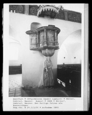 Der Heilige Petrus als Kanzelträger