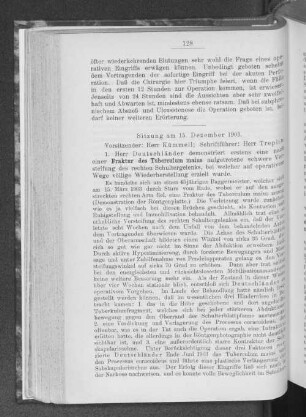 Sitzung am 15. Dezember 1903.