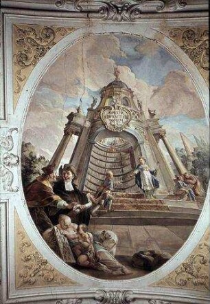 Die Klosterbibliothek als Haus der Weisheit: "Sapientia aedificavit sibi domum" (Sprüche 9:1)
