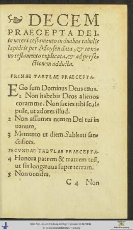 DECEM PRAECEPTA DEI