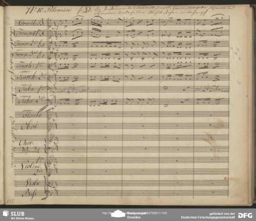 No. 10 Polonaise: "Lebe wohl lebe wohl"