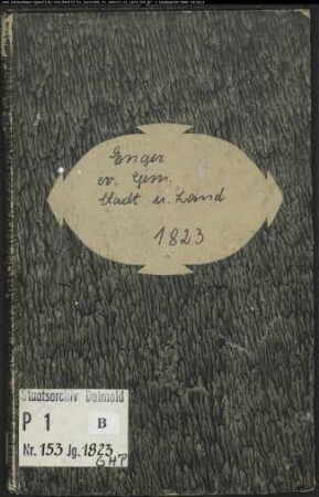 Kirchenbuchduplikate der evangelischen Gemeinde Enger, Kreis Herford (GHT 1823). (Gemeinde: Evangelische Gemeinde Enger)