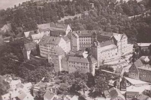 Schloss Colditz, Luftaufnahme : Schloss Colditz, Luftbild. Ansicht von Südwesten
