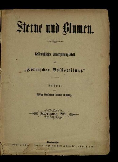 Titelseite einer Zeitung