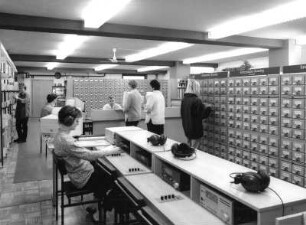 Dresden-Neustadt. Sächsische Landesbibliothek - Staats- und Universitätsbibliothek Dresden. Phonothek (Garnisonskirche), Stauffenbergallee 9g. Benutzungsbereich Phonothek