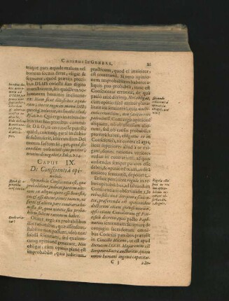 Caput IX. De Conscientia opinabili.