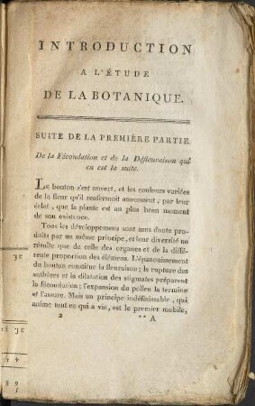 De la Fécondation et de la Défleuraison qui en est la suite.