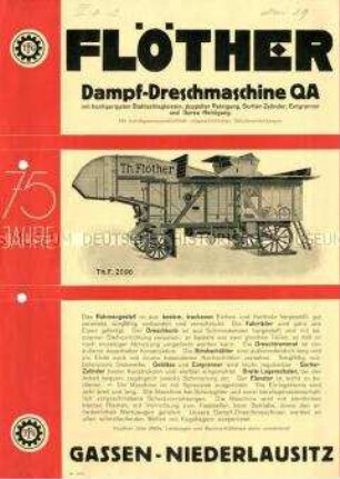 Dampf-Dreschmaschine QA