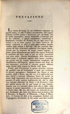 Storia della letteratura Italiana, 2. Dalla morte di Augusto fino alla caduta dell'Impero Occidentale
