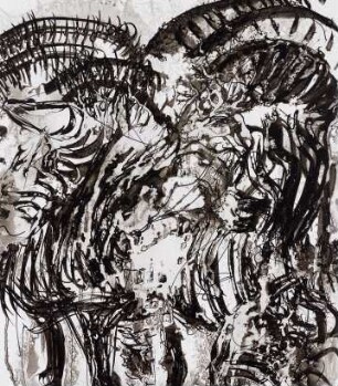 ZebraBüffel abstrus