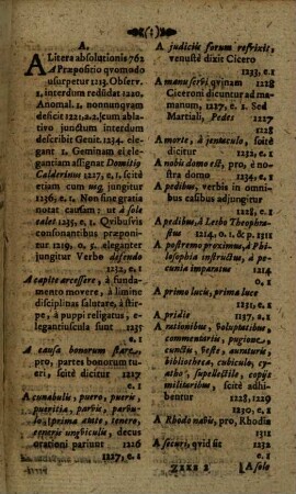 Triplex observationum et praeceptorum etymologicorum index