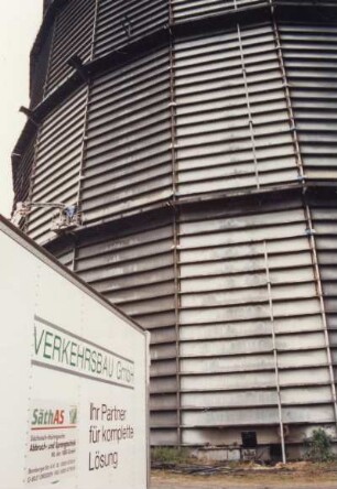 Dresden-Reick, Gasanstaltstraße. Gaswerk, aufgenommen 1992