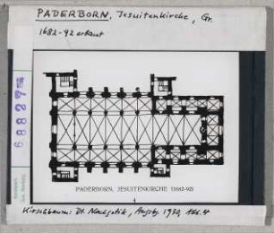 Paderborn: Jesuitenkirche, Grundriss