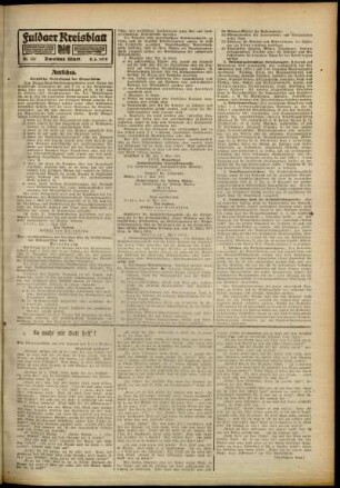 Zweite Ausgabe vom Samstag, den 08. Juni 1918.