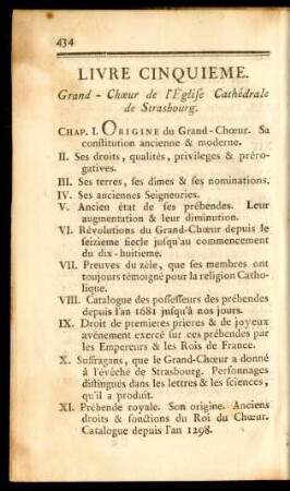 Livre Cinquieme. Grand-Choeur de l'Église Cathédrale de Strasbourg