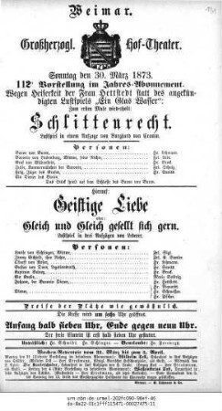 Geistige Liebe oder: Gleich und Gleich gesellt sich gern