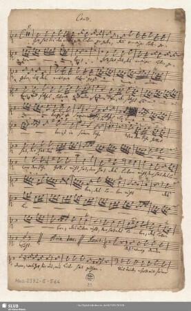 Stimmensatz 2 [später hinzugefügt, Schreiber: Opitz, J. S.]