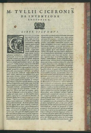 M. Tullii Ciceronis De Inventione Liber II