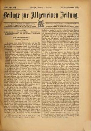 Allgemeine Zeitung. Beilage zur Allgemeinen Zeitung. 1895,10/12