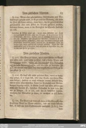 Von zierlichen Worten.
