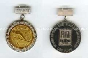 Medaille des Wanderpokals Skispringen des Freien Deutschen Gewerkschaftsbundes (FDGB)