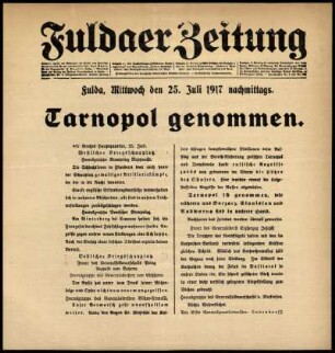Ausgabe vom Mittwoch, den 25. Juli 1917.