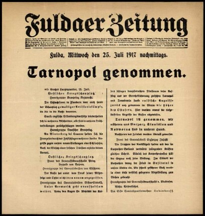 Ausgabe vom Mittwoch, den 25. Juli 1917.